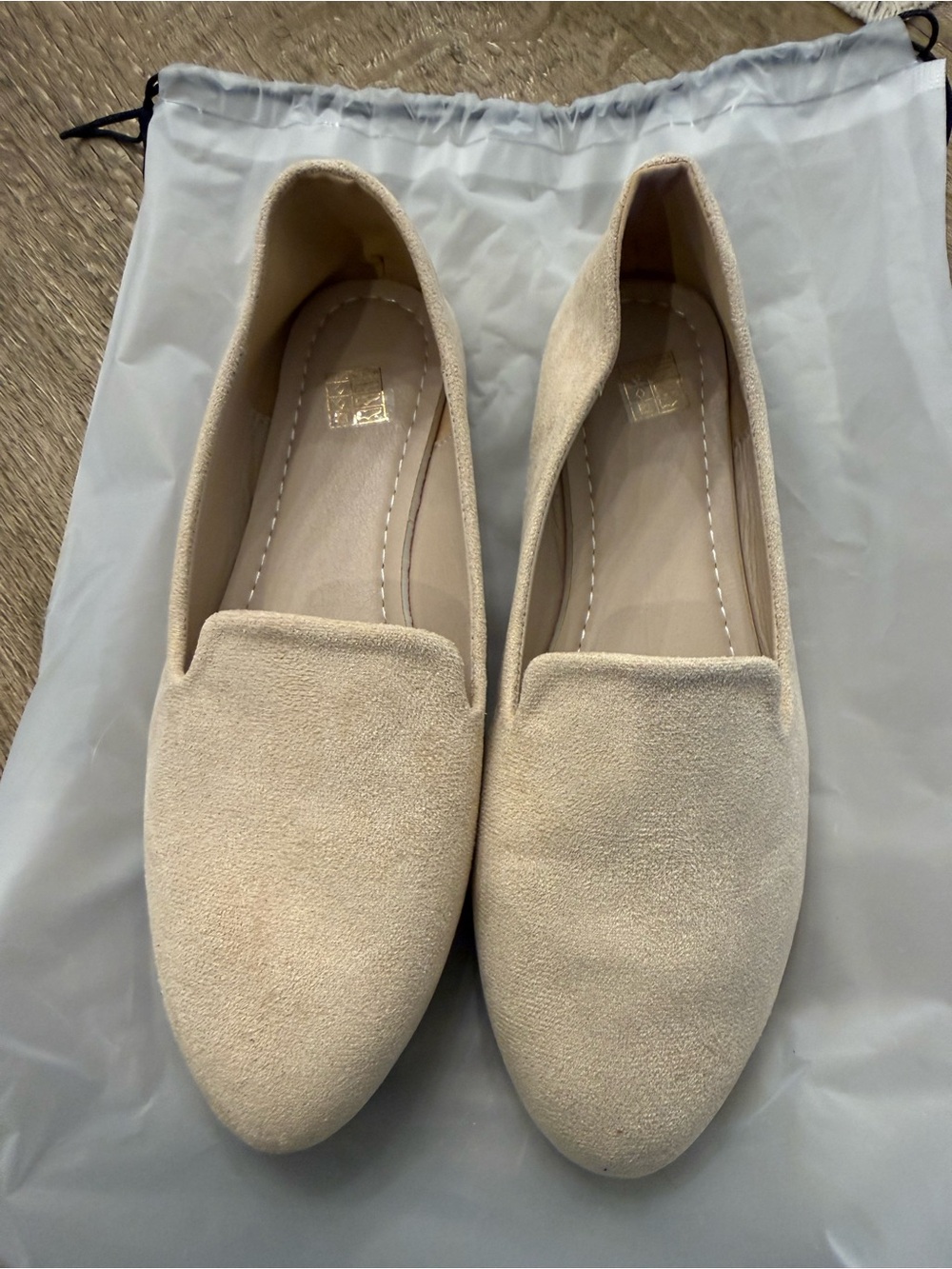Women’s Classic Suede Loafers in Beige